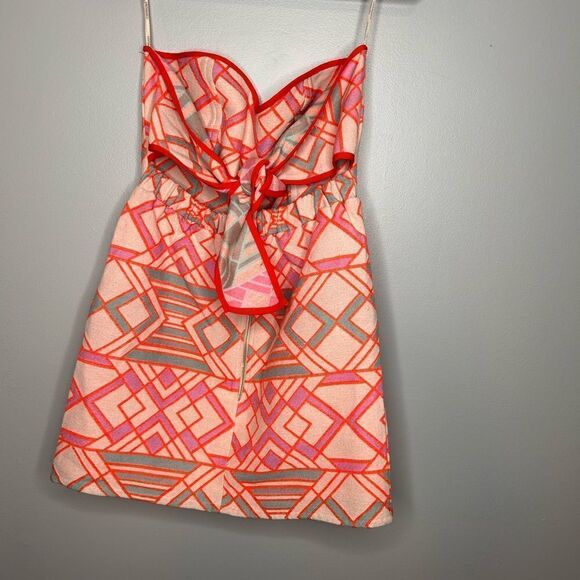 Judith March Geo print Strapless Dress - Picture 3 of 4